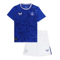 Camiseta Everton Ashley Young #18 Primera Equipación Replica 2024-25 para niños mangas cortas (+ Pantalones cortos)